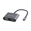 Conceptronic DONN16G káblová USB 3.2 Gen 1 Type-C sivá 100W 4K Ultra HD