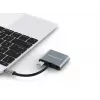 Conceptronic DONN16G káblová USB 3.2 Gen 1 Type-C sivá 100W 4K Ultra HD