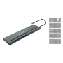 Conceptronic DONN17G dokovacia stanica/portový replikátor pre notebook káblová USB 3.2 Gen 1 (3.1 Gen 1) Type-C sivá