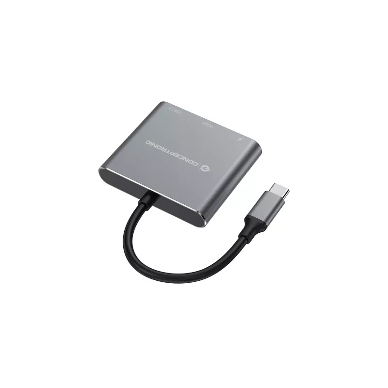 Conceptronic DONN18G 3-in-1 USB 3.2 Gen 1 dokovacia stanica, HDMI, USB 3.0, 100W USB PD