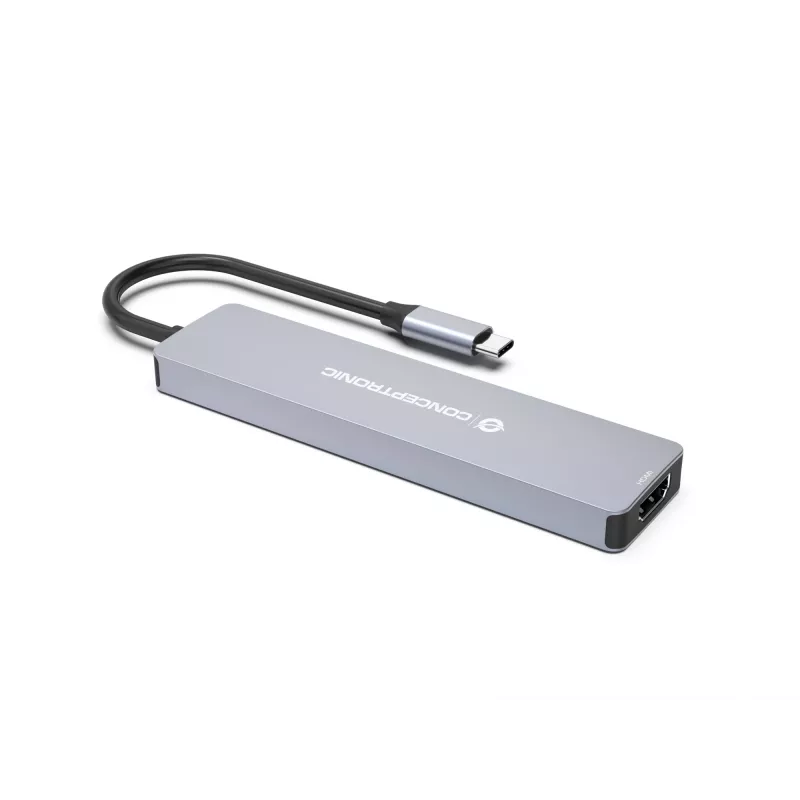 Conceptronic DONN19G 7-in-1 USB 3.2 Gen 1 dokovacia stanica, HDMI, USB-A 3.0 x 3, SD, TF/MicroSD, 100W USB PD