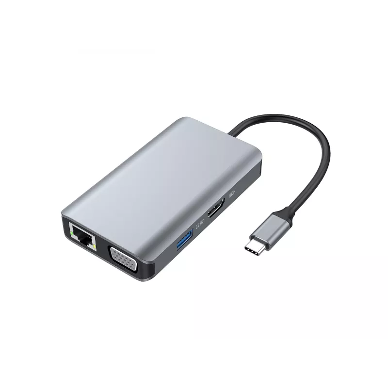 Conceptronic DONN21G dokovacia stanica/portový replikátor pre notebook káblová USB 3.2 Gen 1 (3.1 Gen 1) Type-C sivá