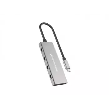 Conceptronic HUBBIES16G rozbočovač USB 3.2 Gen 2 (3.1 Gen 2) Type-C 10000 Mbit/s sivý