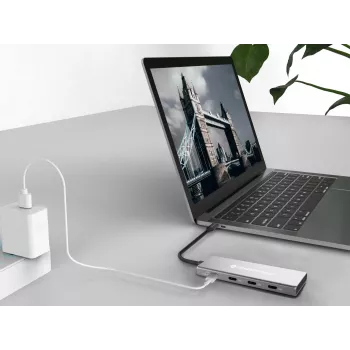 Conceptronic HUBBIES16G rozbočovač USB 3.2 Gen 2 (3.1 Gen 2) Type-C 10000 Mbit/s sivý