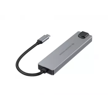 Conceptronic DONN29G 6-in-1 USB 3.2 Gen 2 dokovacia stanica, 4K60Hz HDMI, USB-A 10Gbps x 2, USB-C 10Gbps, GbE LAN, 140W USB PD 3.1