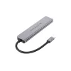 6-in-1 USB 3.2 Gen 1 dokovacia stanica CONCEPTRONIC DONN33G HDMI, 2×USB-A 5Gbps, 2×USB-C 5Gbps, 100W USB PD, strieborná
