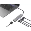 6-in-1 USB 3.2 Gen 1 dokovacia stanica CONCEPTRONIC DONN33G HDMI, 2×USB-A 5Gbps, 2×USB-C 5Gbps, 100W USB PD, strieborná