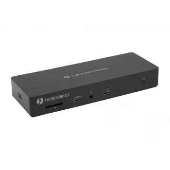 Conceptronic DONN30B 13-in-1 Thunderbolt 4 dokovacia stanica, káblová, Thunderbolt 4, 96 W, 3,5 mm, 10,100,1000,2000,2500 Mbit/s, IEEE 802.3bz