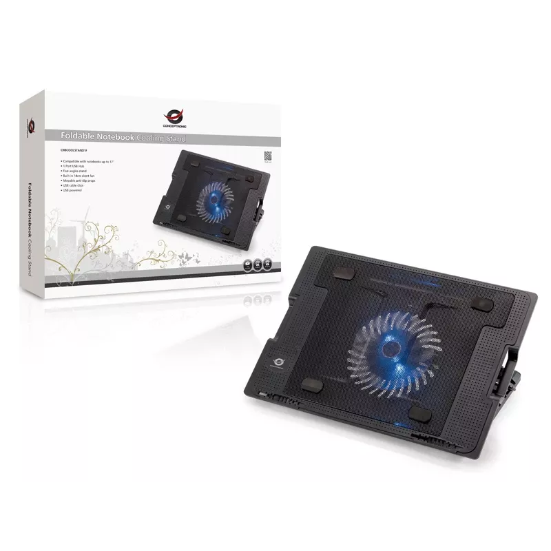 Conceptronic THANA chladiaci podstavec pre notebook, vhodný do 17 palcov, 1 ventilátor