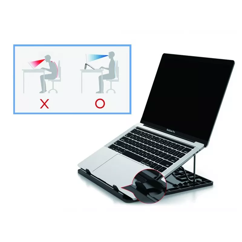 Conceptronic THANA ERGO S, chladiaci stojan pre notebook stojan na notebook sivý 39,6 cm (15,6 palcov)