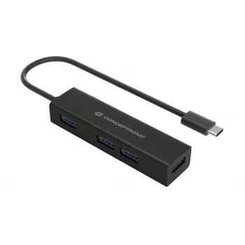 Conceptronic HUBBIES USB-C na 4-portový USB 3.0 hub