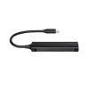 Conceptronic HUBBIES 4-portový USB 3.0 hub, 2 USB-C a 2 USB-A porty, hliníkové puzdro, USB-C konektor samec