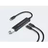 Conceptronic HUBBIES 4-portový USB 3.0 hub, 2 USB-C a 2 USB-A porty, hliníkové puzdro, USB-C konektor samec