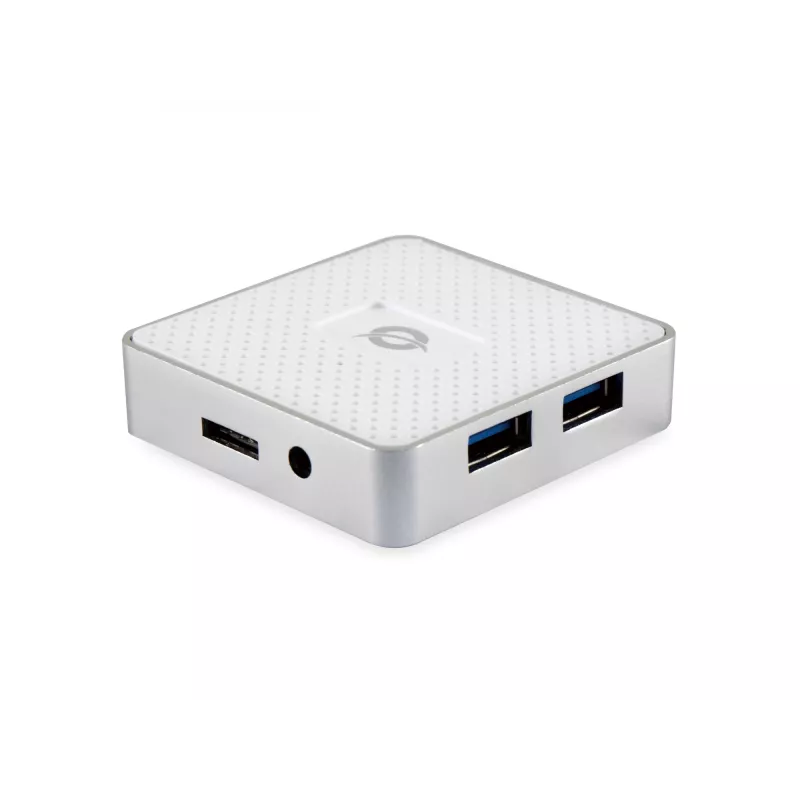 Conceptronic HUBBIES03W rozbočovač USB 3.2 Gen 1 (3.1 Gen 1) Micro-B 5000 Mbit/s biely