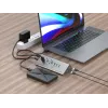 Conceptronic HUBBIES18G 10-in-1 60W USB 3.0 kombinácia hub a nabíjačka, 2-in-1 kábel USB-C-USB-A, USB 3.2 Gen 1