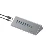 Conceptronic HUBBIES18G 10-in-1 60W USB 3.0 kombinácia hub a nabíjačka, 2-in-1 kábel USB-C-USB-A, USB 3.2 Gen 1