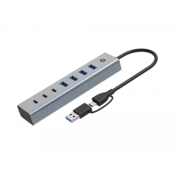 Conceptronic HUBBIES20G 7-portový USB 3.0 hub, 5 Gbit/s, USB-C x 3, USB-A x 4