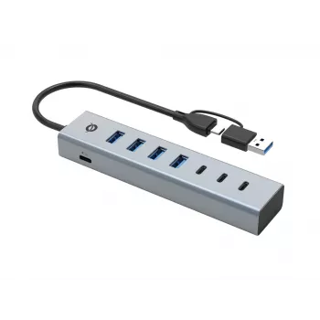 Conceptronic HUBBIES20G 7-portový USB 3.0 hub, 5 Gbit/s, USB-C x 3, USB-A x 4