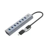 Conceptronic HUBBIES21GP 7-portový USB 3.0 hub s napájacím zdrojom, 5 Gbit/s, USB-A x 7