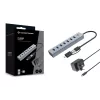 Conceptronic HUBBIES21GP 7-portový USB 3.0 hub s napájacím zdrojom, 5 Gbit/s, USB-A x 7