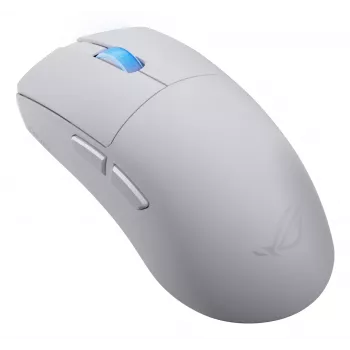 Herná myš ASUS ROG Harpe II Ace, pre pravákov, optická 42 000 DPI, RF Wireless + Bluetooth + USB Type-A, 5 tlačidiel, biela