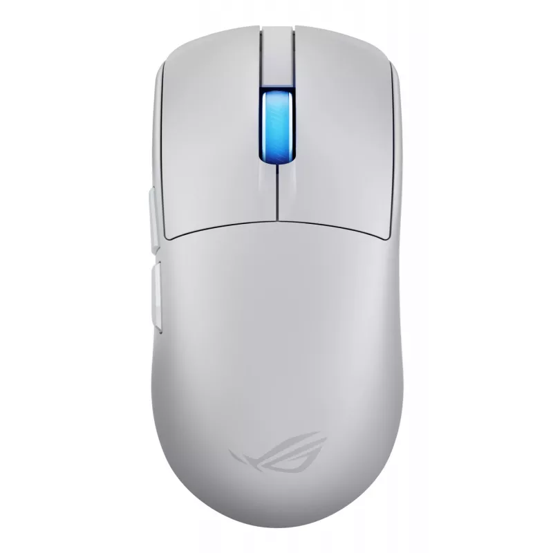 Herná myš ASUS ROG Harpe II Ace, pre pravákov, optická 42 000 DPI, RF Wireless + Bluetooth + USB Type-A, 5 tlačidiel, biela