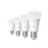 Smart žiarovka Philips A60 E27, Bluetooth/Zigbee, 6 W, 810 lm, biela, balenie 4 ks