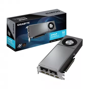 GIGABYTE Radeon AI PRO R9700 AI TOP 32G grafická karta – 32 GB GDDR6, 256 bit, PCI-E 5.0, 2920 MHz takt jadra, 3 x DP, 1 x HDMI, GV-R9700AI TOP-32GD