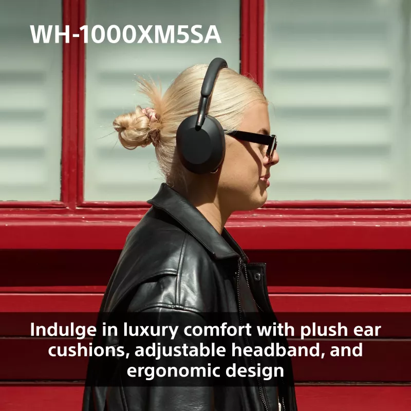 Sony WH-1000XM5SA headset káblový a bezdrôtový hlavový most hudba USB Type-C Bluetooth čierny