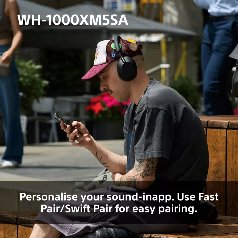 Sony WH-1000XM5SA headset káblový a bezdrôtový hlavový most hudba USB Type-C Bluetooth čierny