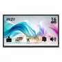 Prenosný monitor MSI PRO MP165DE E6 39,6 cm (15,6 inch) Full HD IPS 1920×1080 USB-C HDMI VESA čierny