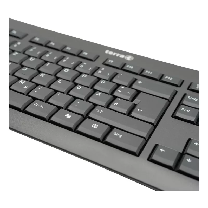 TERRA 1500 klávesnica myš súčasťou Office USB QWERTZ nemecká čierna