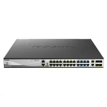 D-Link DMS-3130-30PS sieťový switch Managed L3 2.5G Ethernet (100/1000/2500) Power over Ethernet (PoE) 1U čierny