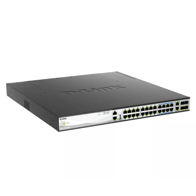 D-Link DMS-3130-30PS sieťový switch Managed L3 2.5G Ethernet (100/1000/2500) Power over Ethernet (PoE) 1U čierny