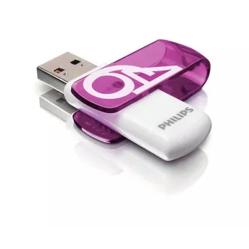 Philips FM64FD05B USB flash disk 64 GB USB Type-A 2.0 fialový, biely