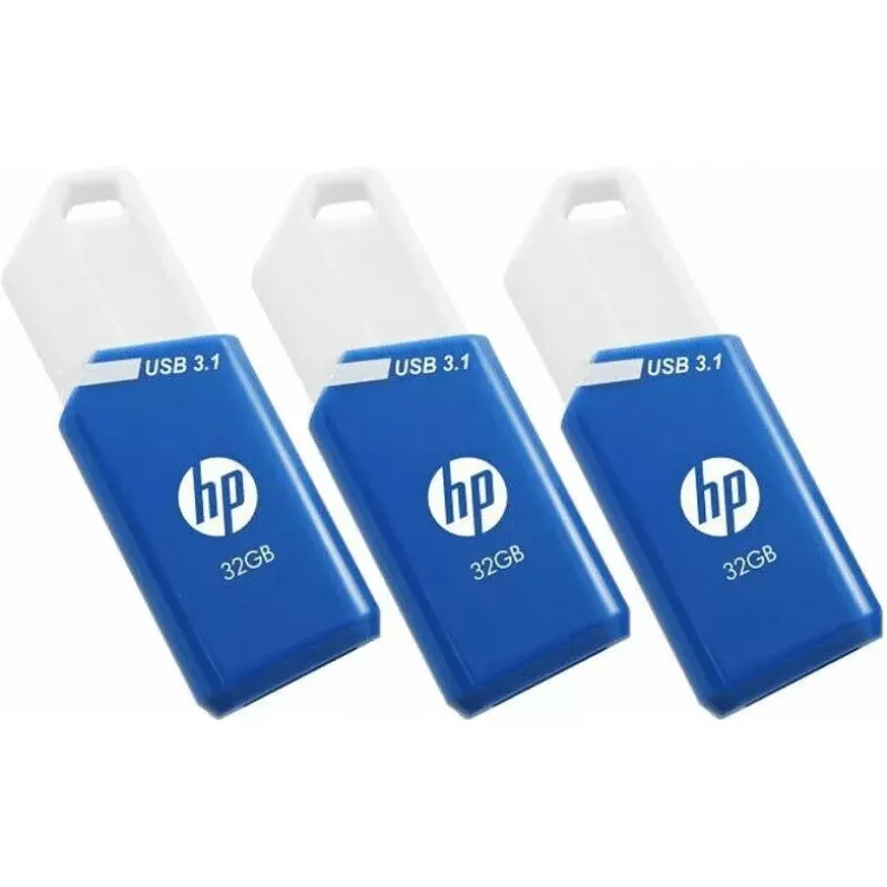 HP x755w balenie 3 ks USB kľúč 32 GB USB Type-A 3.2 Gen 1 (3.1 Gen 1) modrá, biela