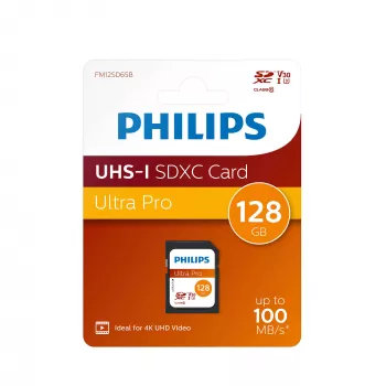Flash pamäť Philips 128 GB SDXC UHS-I FM12SD65B