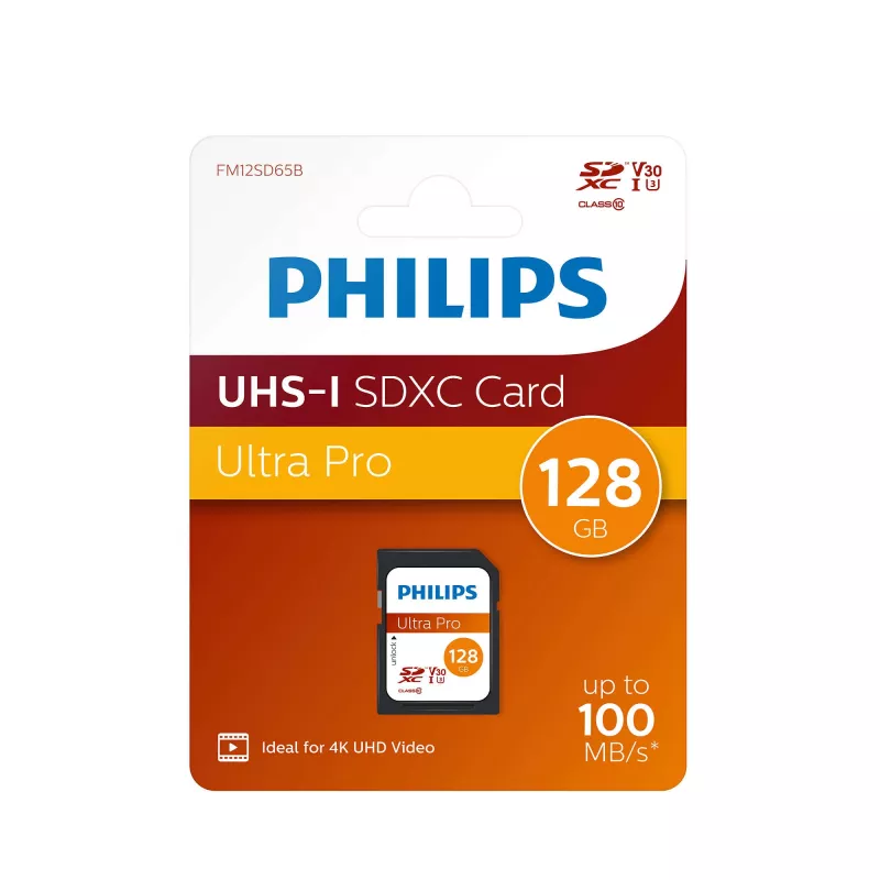 Flash pamäť Philips 128 GB SDXC UHS-I FM12SD65B