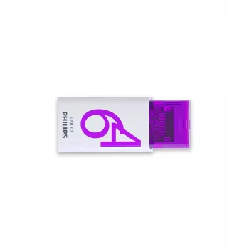 Philips Click USB flash disk 64 GB USB Type-C 3.2 Gen 1 (3.1 Gen 1) fialový, biely