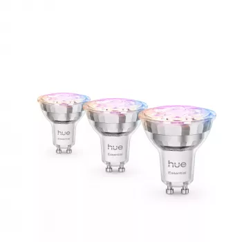 Philips Hue White and colour ambience Essential GU10 – smart reflektor – 345 lm – 4,7 W – balenie 3 ks