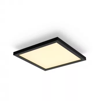 Inteligentné stropné svietidlo Philips Hue White Ambience Aurelle Square Panel Bluetooth čierna
