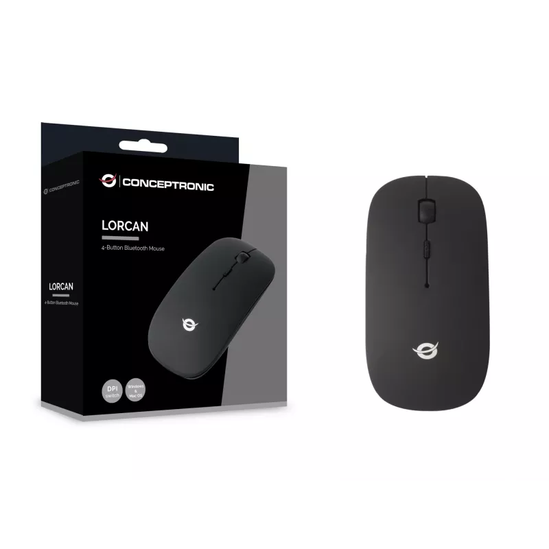 Conceptronic LORCAN01B 4-tlačidlový Bluetooth myš