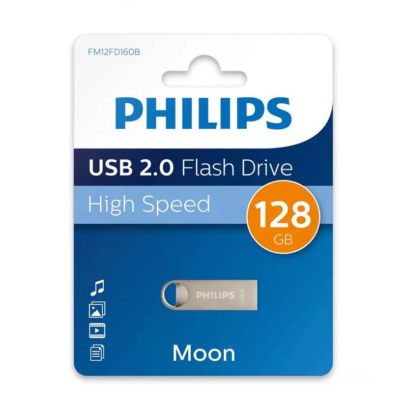 Philips Moon Edition USB kľúč 128 GB USB Type-A 2.0 strieborný