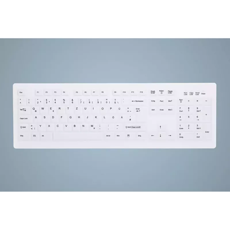 Contour Design Active Key AK-C8100F-U1-W/US klávesnica medicínska USB QWERTY US anglická biela