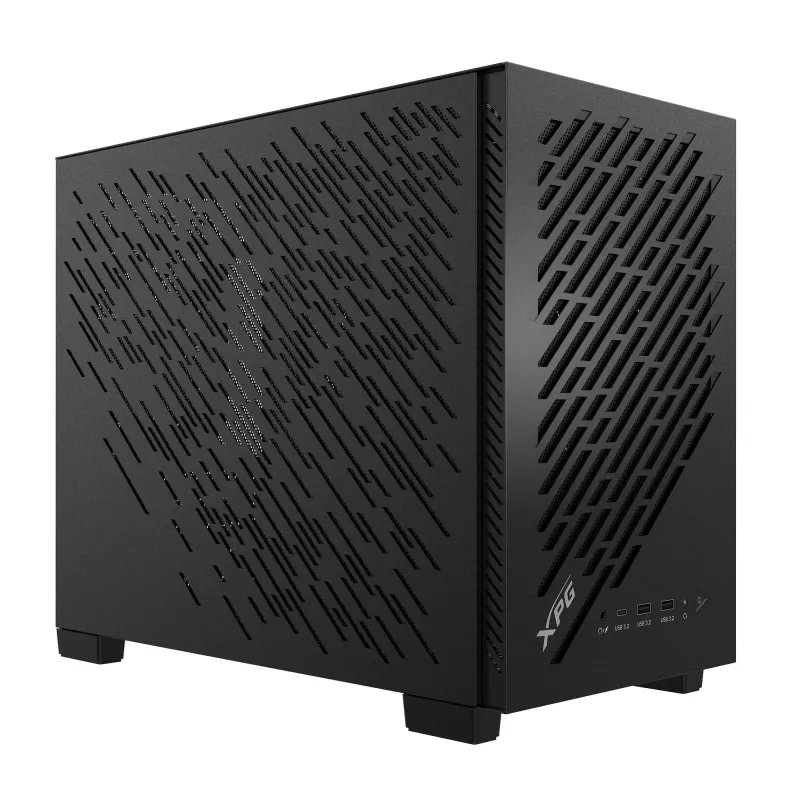 XPG VALOR AIR NANO MID-TOWER skriňa - čierna, Midi-Tower, PC, čierna, micro-ATX, Mini-ITX, SPCC, 17 cm