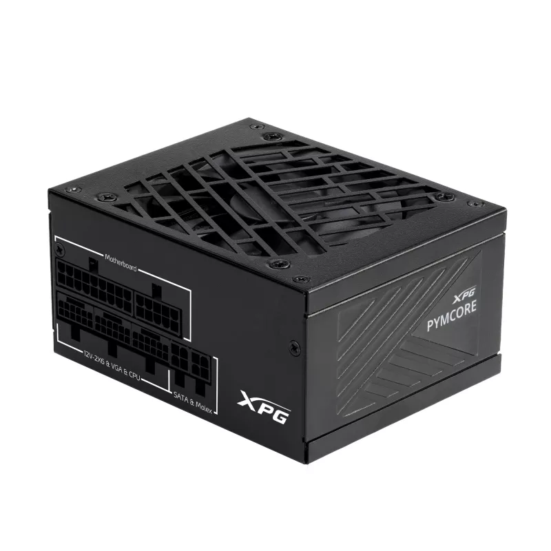 XPG PYMCORE 850W SFX GOLD napájací zdroj, 850 W, 100 - 240 V, 50/60 Hz, 10 A, 20 A, 70,8 A