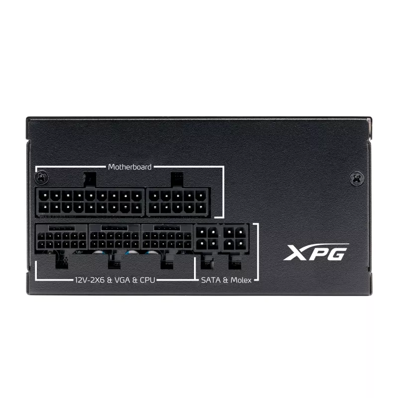 XPG PYMCORE 850W SFX GOLD napájací zdroj, 850 W, 100 - 240 V, 50/60 Hz, 10 A, 20 A, 70,8 A