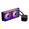 ADATA XPG Levante II 240 AIO kvapalinové chladenie procesora, 240 mm, 2 ventilátory ARGB 120 mm, čierne