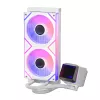 XPG LEVANTE II 240 White, systém kvapalinového chladenia, 12 cm, 26,7 Sone, biela