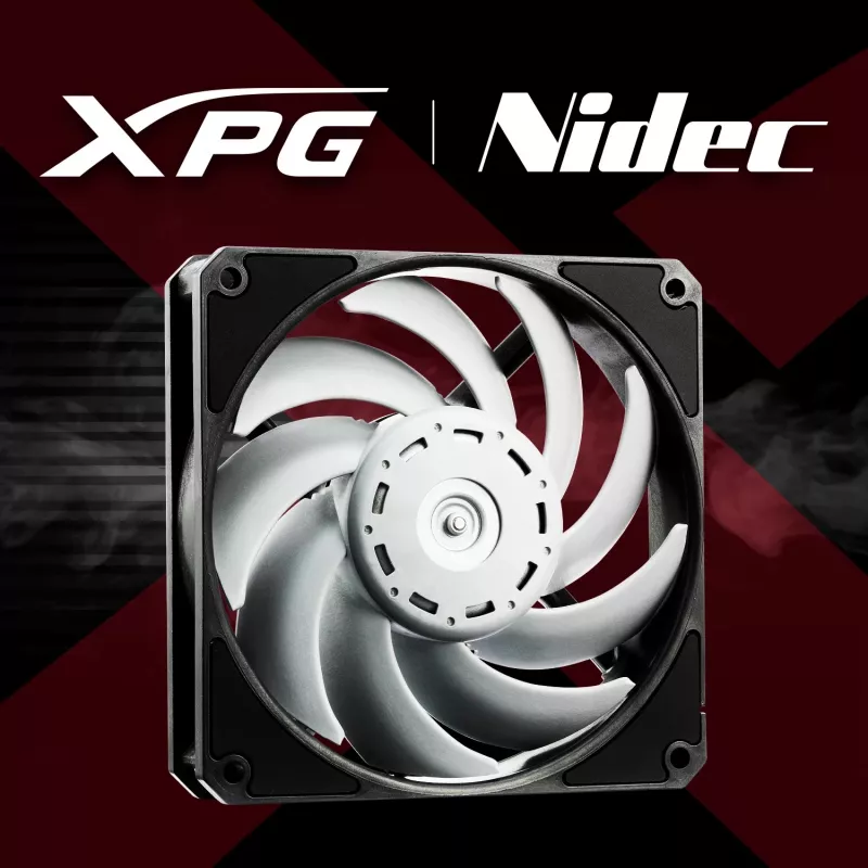 XPG VENTO PRO 120 PWM čierny, ventilátor, 12 cm, 450 ot/min, 2500 ot/min, čierna, biela